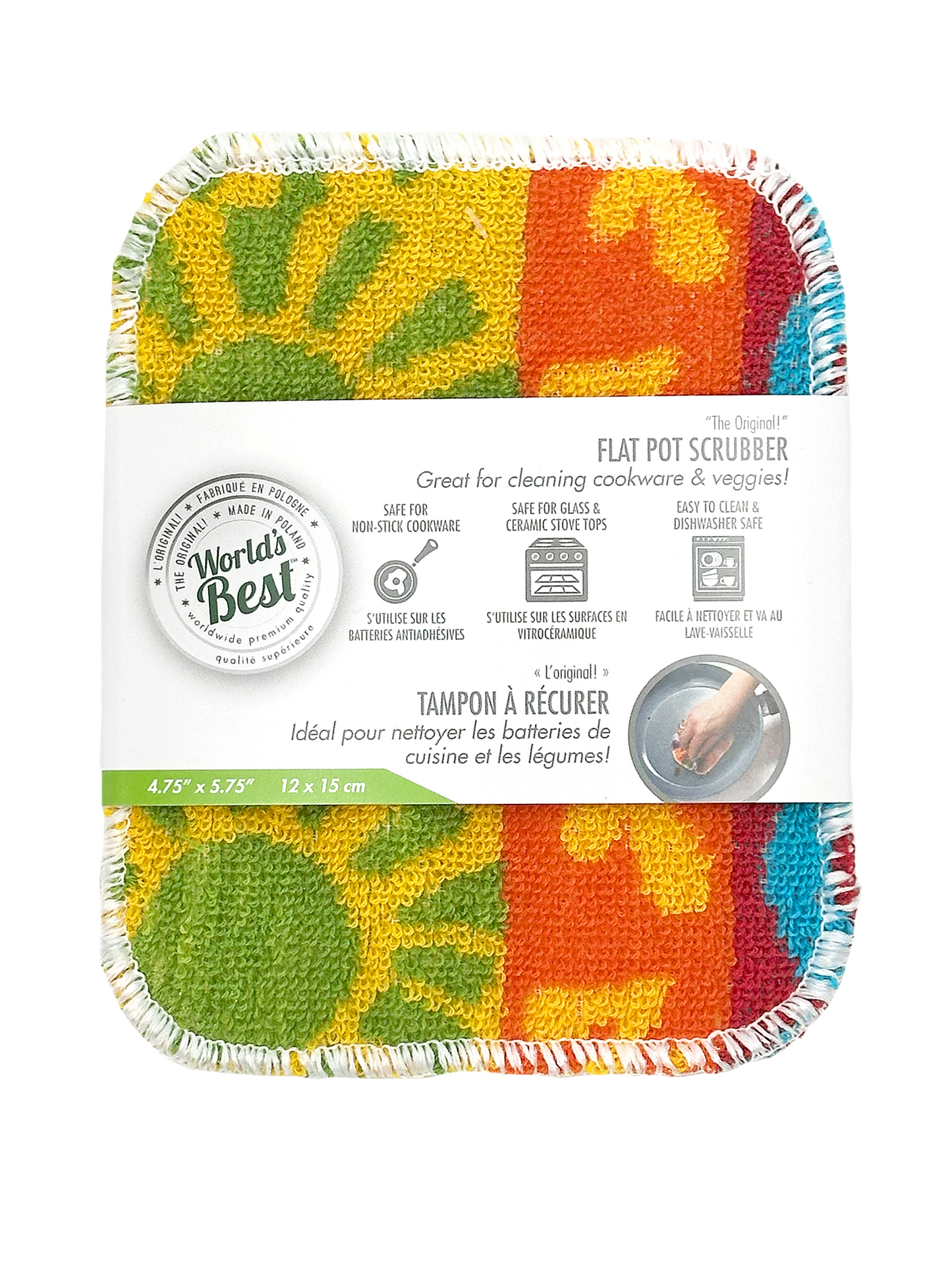 FLAT Pot Scrubber - Single - Printed