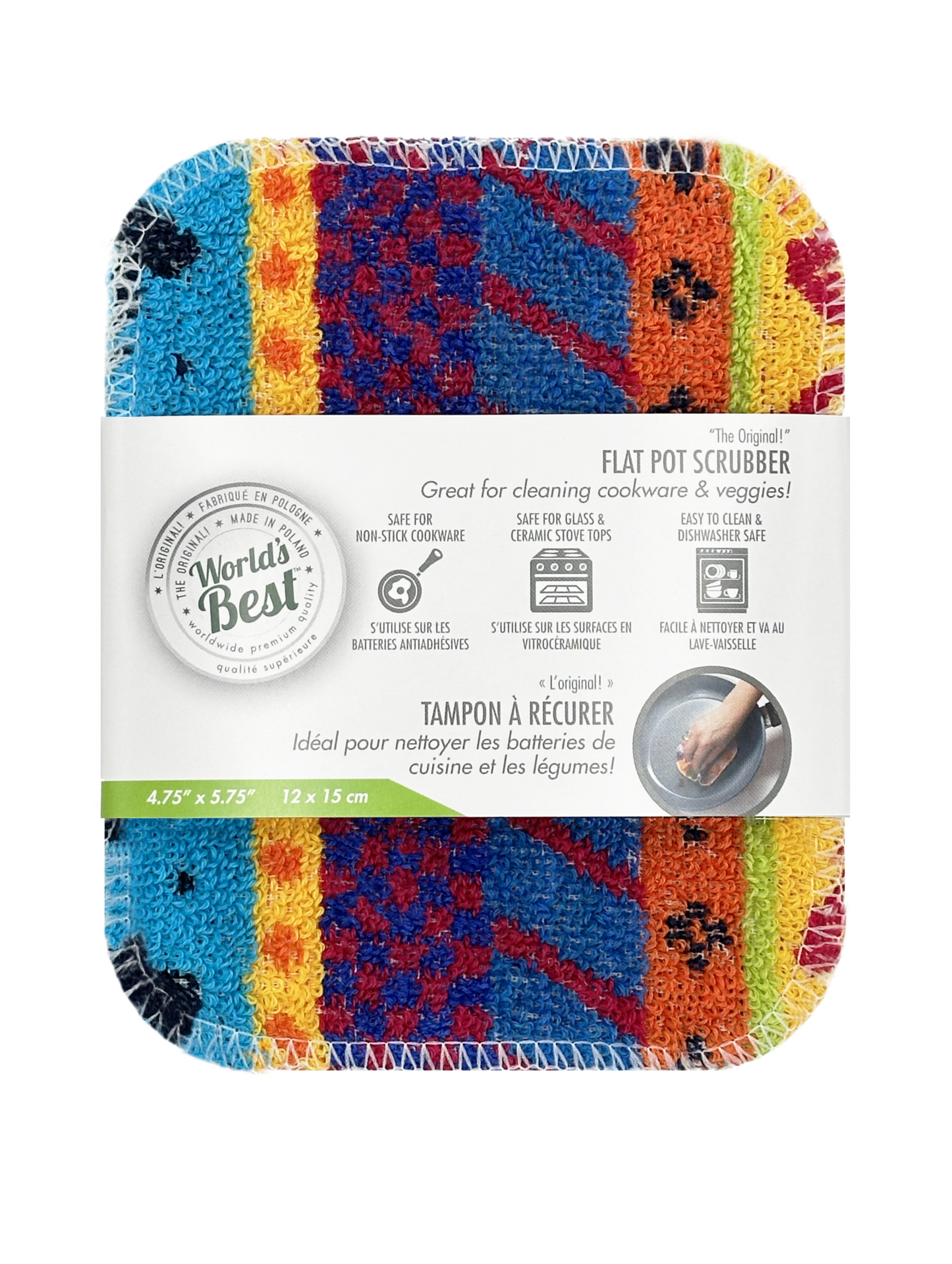 FLAT Pot Scrubber - Single - Printed