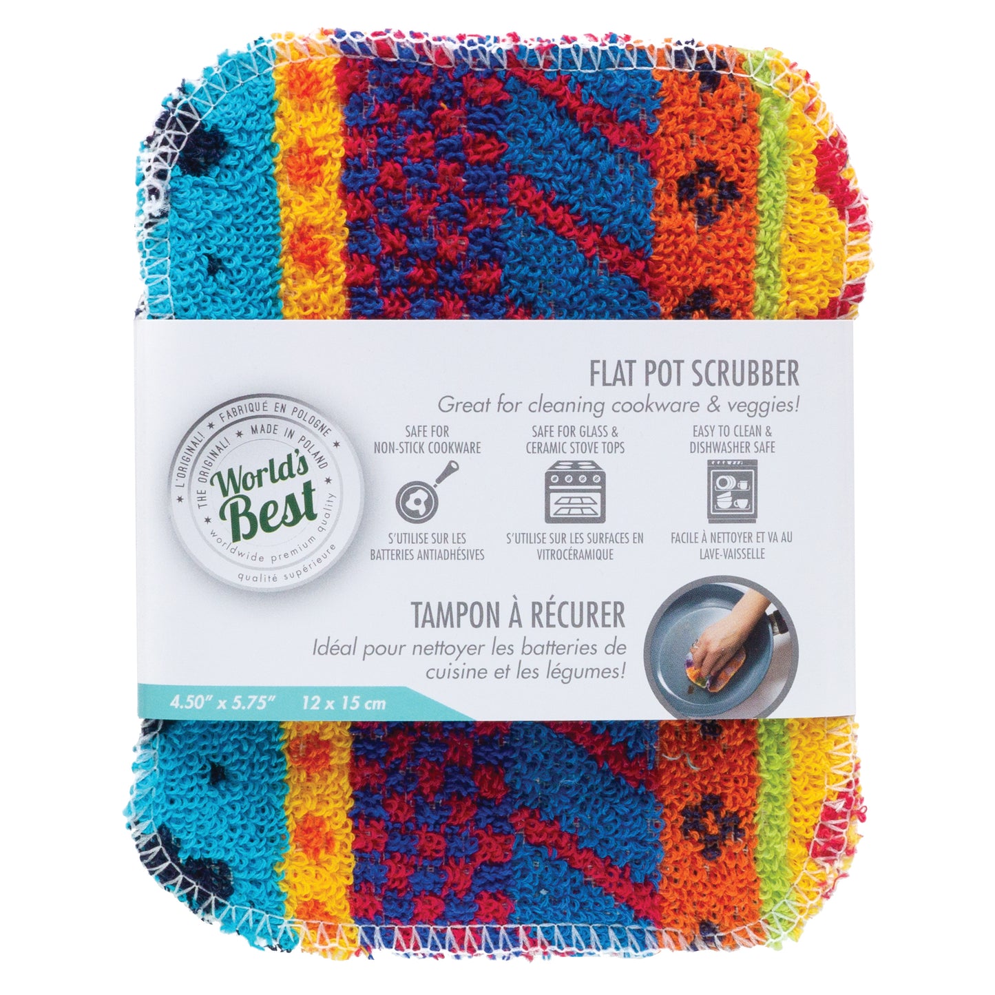 FLAT Pot Scrubber - Single - Printed