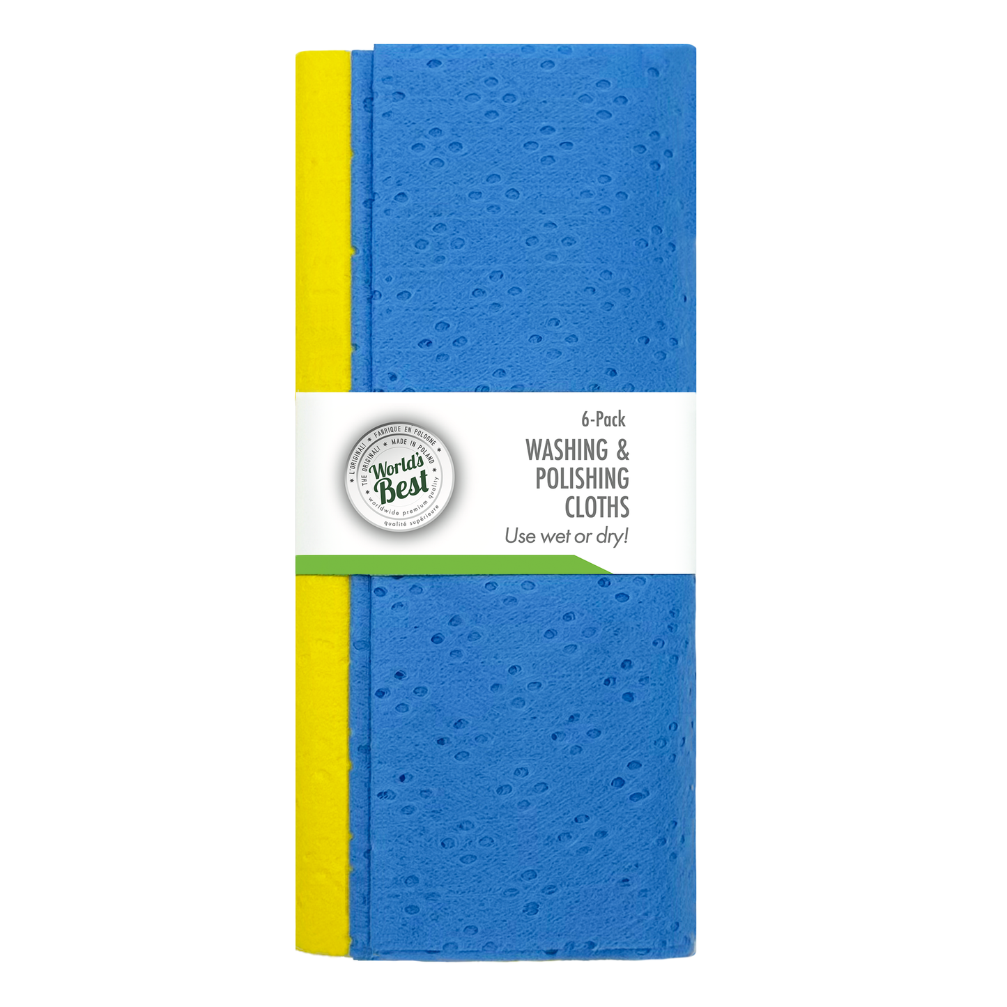 Washing and polishing cloths - 6-pack
