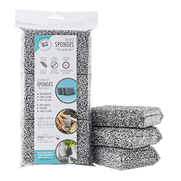 ‘The Gentle One’ - Set of 3 Sponges – Silver