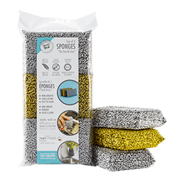 ‘The Gentle One’ – Set of 3 Sponges – Silver and Gold
